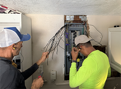 installing panel